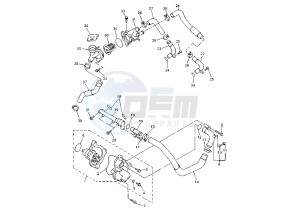 FZS FAZER (FZS600S) 600 drawing WATER PUMP