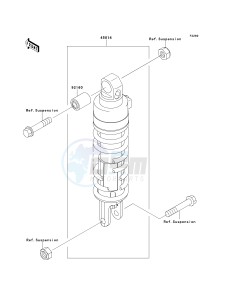 ZX 1100 E [GPZ 1100] (E1-E3) [GPZ 1100] drawing SHOCK ABSORBER-- S- -