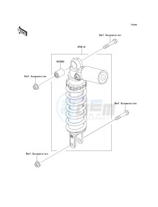 ZX 1200 A [NINJA ZX-12R] (A1) [NINJA ZX-12R] drawing SHOCK ABSORBER-- S- -