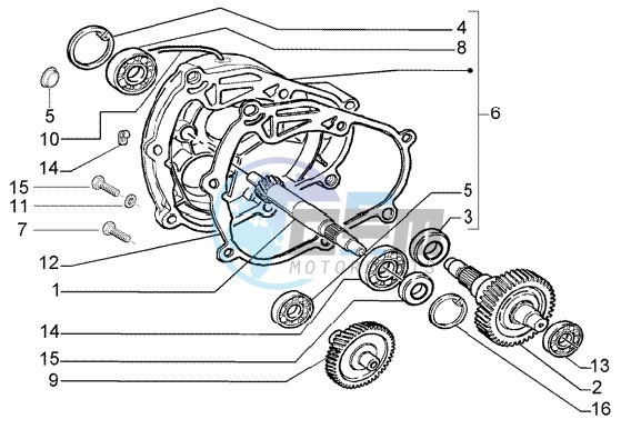 Rear wheel shaft