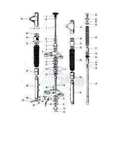 A1 250 SAMURAI drawing FRONT FORK A1A-A7SSA