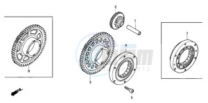 CBR600FR drawing STARTING CLUTCH