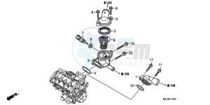 CBR600RR9 U / MME SPC 2U drawing THERMOSTAT