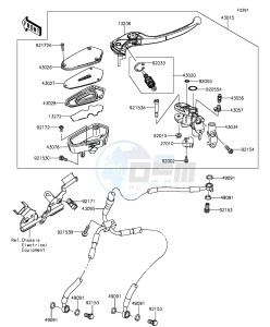 Z1000 ZR1000FEFA FR GB XX (EU ME A(FRICA) drawing Front Master Cylinder