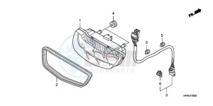 TRX420FMA Australia - (U / 4WD) drawing TAILLIGHT