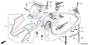 VT750CA9 Korea - (KO / ST) drawing FUEL TANK