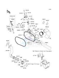 KRF 750 C [TERYX 750 4X4] (C8F) C8F drawing CONVERTER COVER