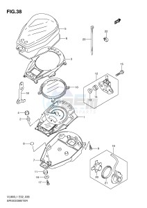 VL800 (E2) VOLUSIA drawing SPEEDOMETER (VL800L1 E19)