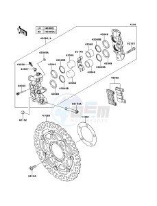 Z1000SX ZX1000GCF FR GB XX (EU ME A(FRICA) drawing Front Brake