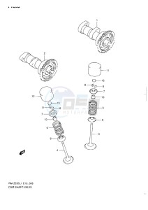 RM-Z 250 drawing CAMSHAFT VALVE L1