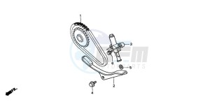 TRX250 RECON drawing CAM CHAIN/TENSIONER