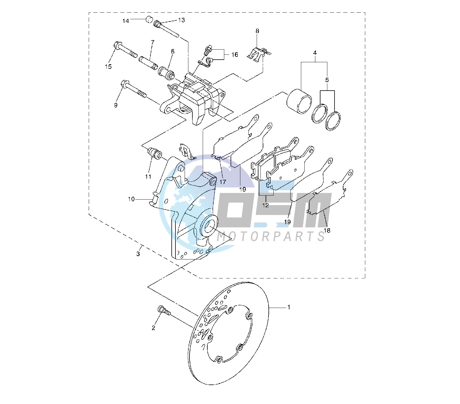 REAR BRAKE CALIPER