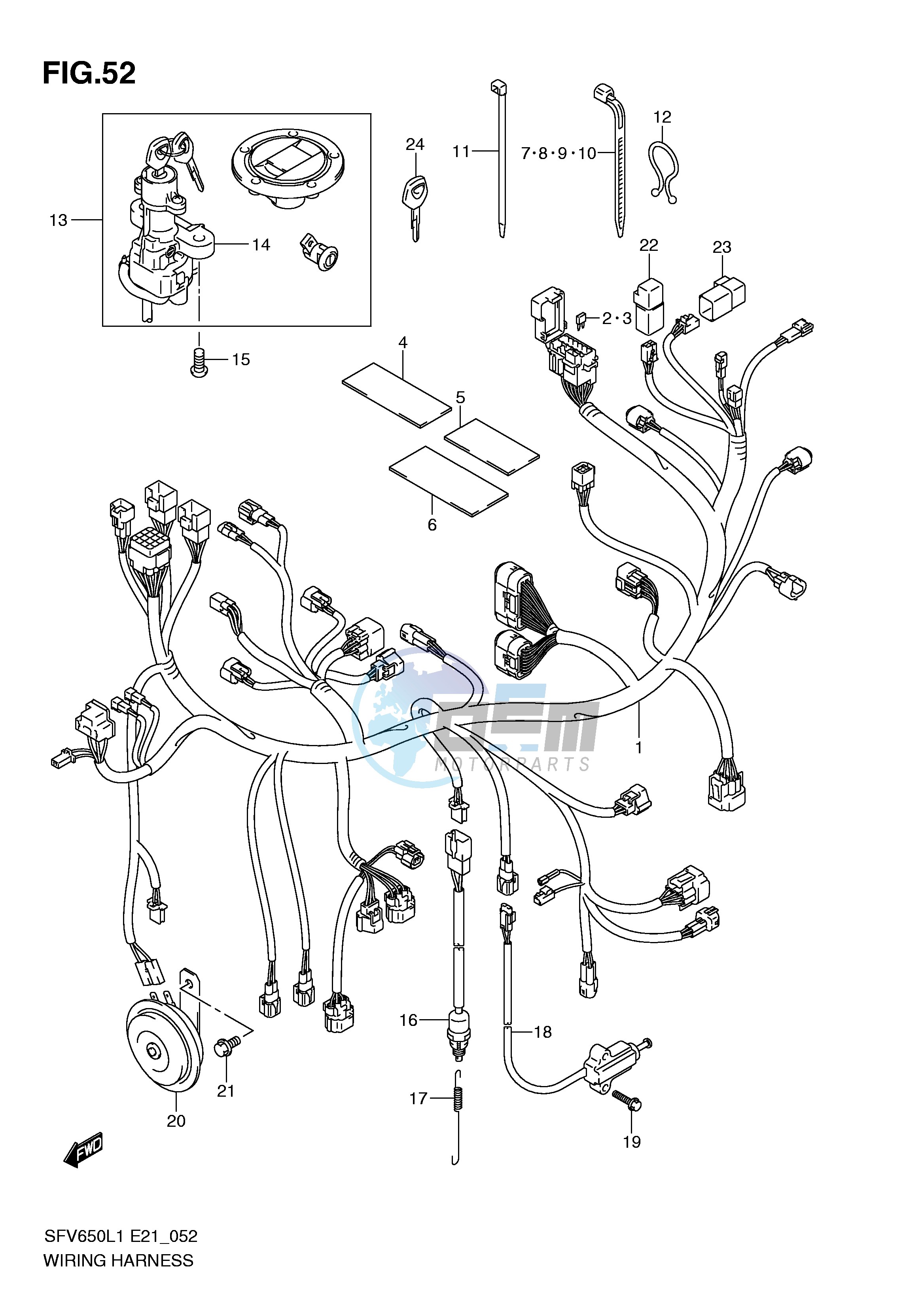 WIRING HARNESS (SFV650L1 E24)