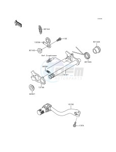 KX 250 K [KX250] (K1) [KX250] drawing GEAR CHANGE MECHANISM