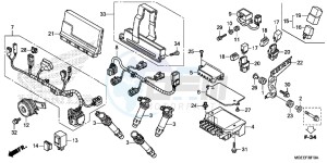 VFR1200FF VFR1200F UK - (E) drawing SUB HARNESS