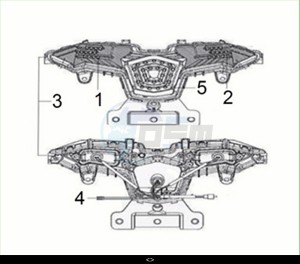 CRUISYM a 300 (LV30W3-EU) (M3) drawing TAIL LIGHT