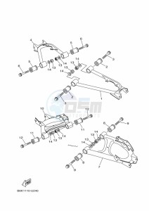 YFM700FWB KODIAK 700 (B6KJ) drawing REAR ARM