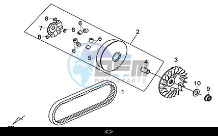 MOVABLE DRIVE FACE ASSY.