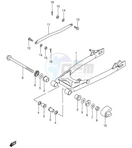 GS125 (E1) drawing REAR SWINGING ARM