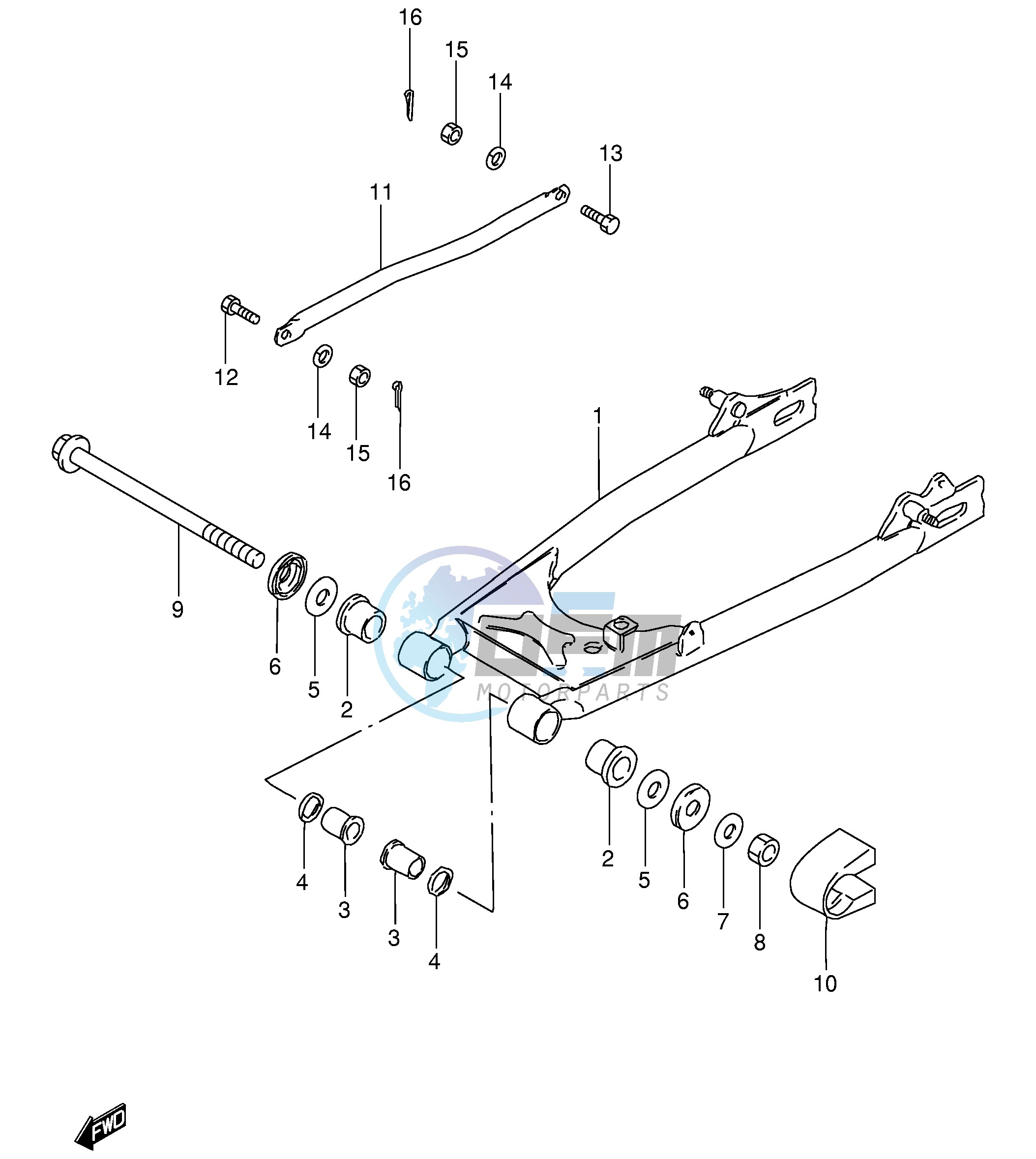 REAR SWINGING ARM