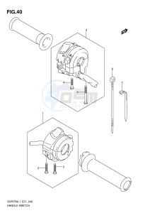 GSR750 (E21) drawing HANDLE SWITCH