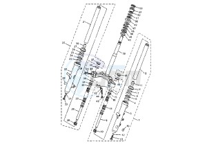 YP MAJESTY 125 drawing FRONT FORK MY02