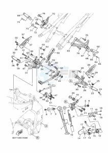 MT-10 MTN1000 (B5Y1) drawing STAND & FOOTREST