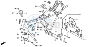 CM125C drawing FRAME BODY