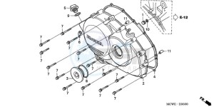 VFR8009 Europe Direct - (ED / MME TWO) drawing RIGHT CRANKCASE COVER