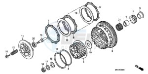 CB600FA9 UK - (E / ABS MKH) drawing CLUTCH