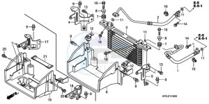 TRX500FE9 Australia - (U) drawing OIL COOLER