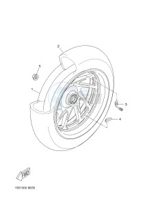 YP400R X-MAX 400 X-MAX (1SD7 1SD7 1SD7) drawing REAR WHEEL