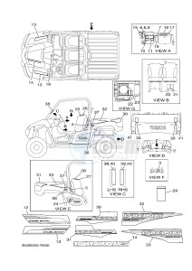 YXM700ES YXM70VPSG VIKING EPS SPECIAL EDITION (B42B) drawing EMBLEM & LABEL 1