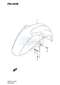 UH200 BURGMAN EU drawing FRONT FENDER