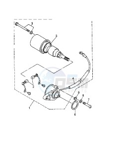 TZR RR 125 drawing STARTING MOTOR