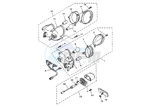 YP MAJESTY 150 drawing TAILLIGHT