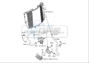 ZX-10R NINJA - 1000 cc (EU) drawing OIL COOLER