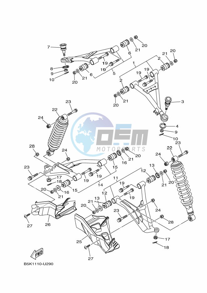 FRONT SUSPENSION & WHEEL