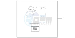 CBR1000RRA France - (F / CMF HRC) drawing INDOOR BODY COVER HRC