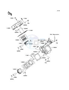 BRUTE FORCE 750 4x4i EPS KVF750GEF EU drawing Cylinder/Piston(s)