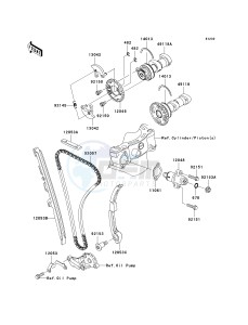 KX 450 E (KX450F MONSTER ENERGY) (E9FA) E9F drawing CAMSHAFT-- S- -_TENSIONER