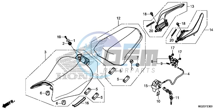 SEAT/ REAR GRIP