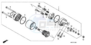 XL125VB drawing STARTER MOTOR