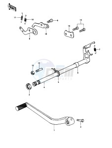 KX 400 A (-A2) drawing GEAR CHANGE MECHANISM