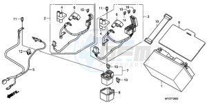 CB600FA39 Europe Direct - (ED / ABS ST) drawing BATTERY