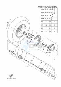 YFM700FWB KODIAK 700 (B6KJ) drawing FRONT WHEEL 2