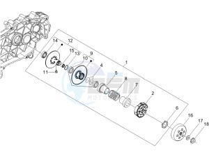 Fly 150 4t (USA) USA drawing Driven pulley