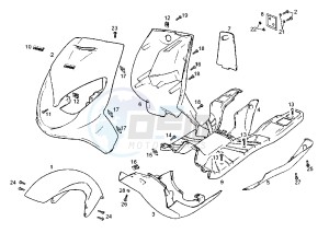 BOULEVARD 125-150 cc drawing FRONT BODY