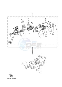 EDL7000SE/SDE EDL7000SED DIESEL 800 (Q9CN) drawing STARTER