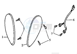 ATTILA - 125 cc drawing FRONT FLASHER LIGHTS